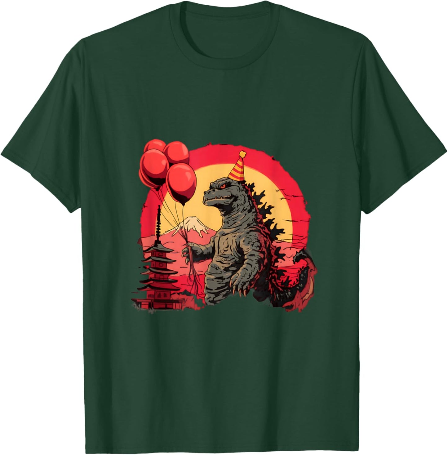 Kaiju Birthday Party Japan Monster Movie Bday Japanese T-Shirt - T-Shirt | Forest