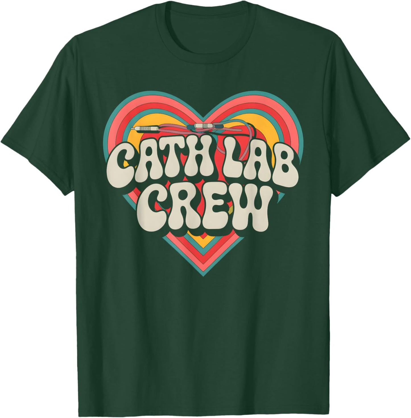 Cath Lab Crew Cardiac Cath Lab Medical Medicine T-Shirt - T-Shirt | Forest