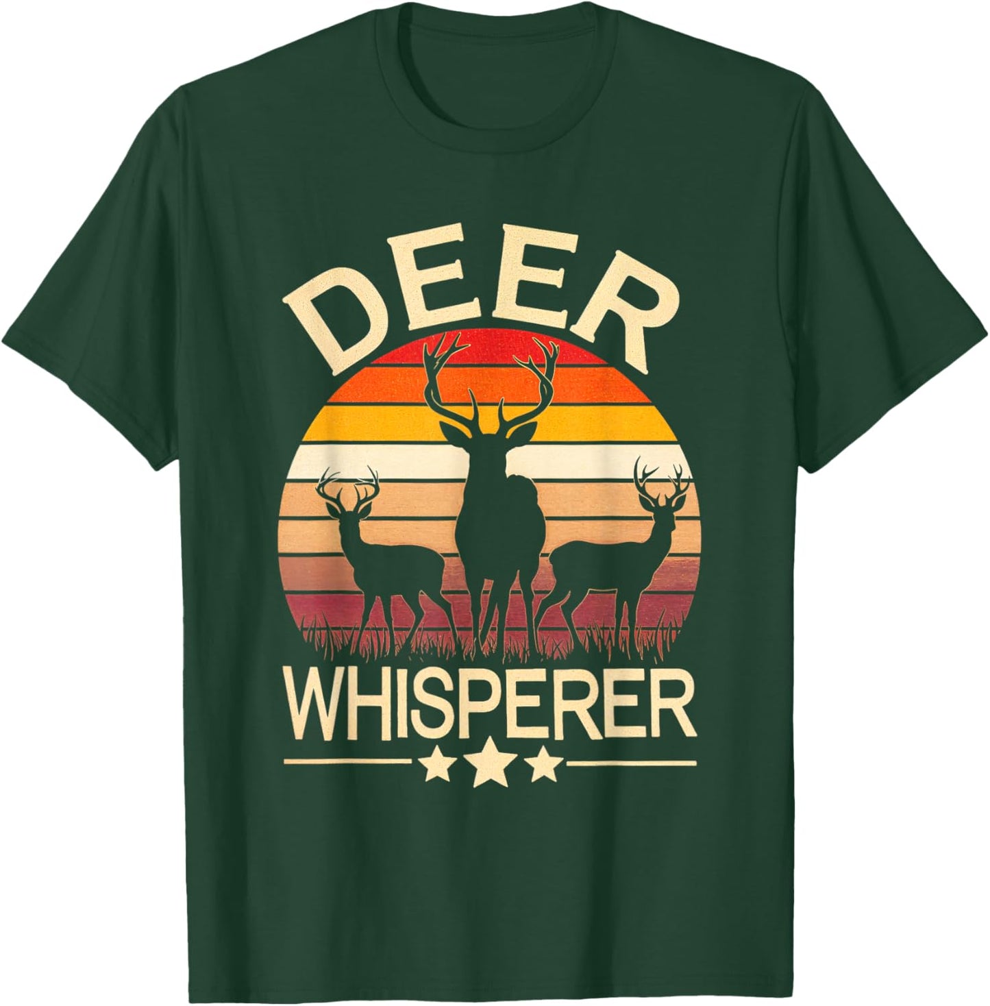 Deer Whisperer Deer Hunting Nature Wildlife Outdoors T-Shirt - T-Shirt | Forest