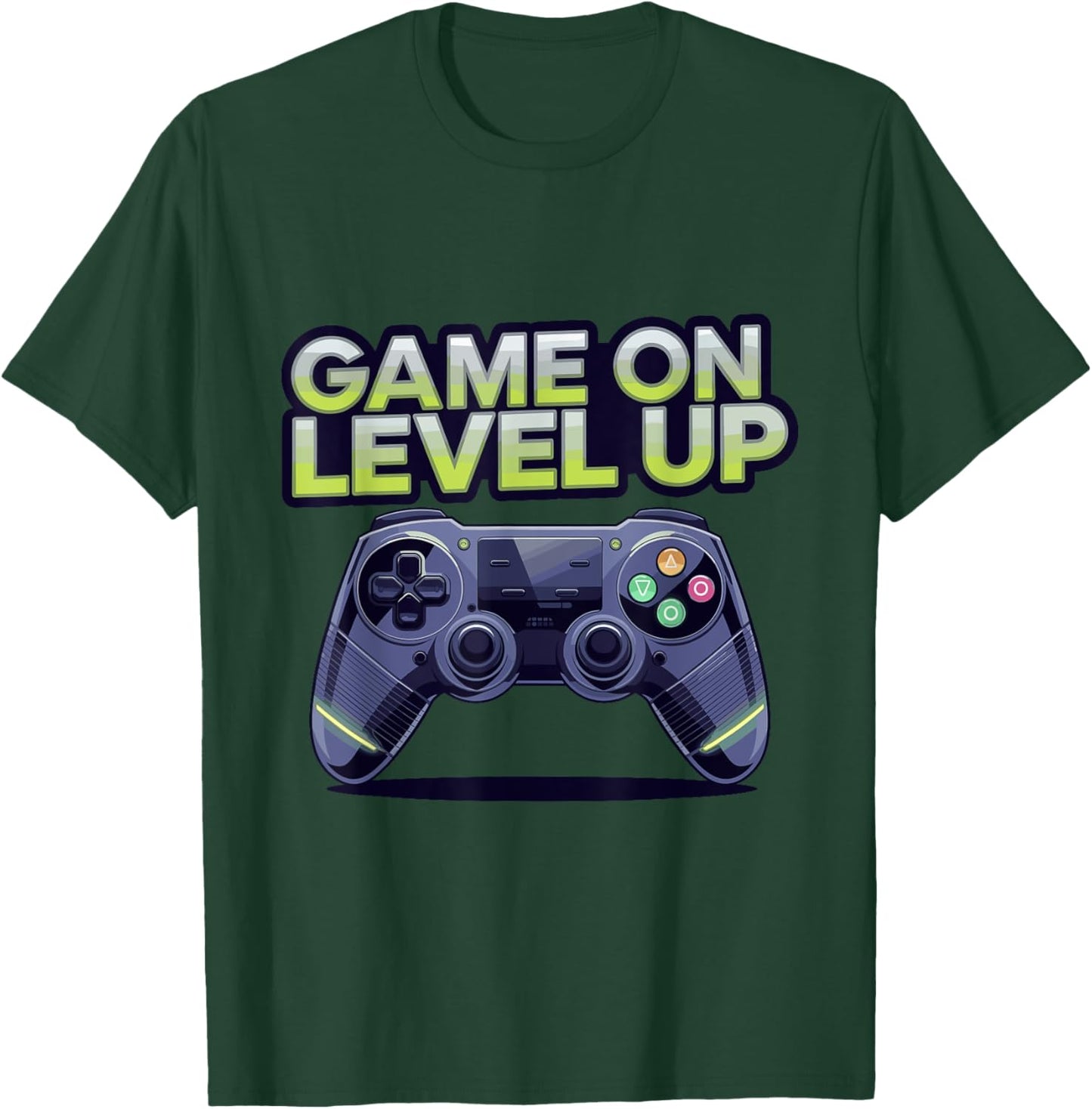 Funny Gamer Gaming Birthday Game On Level Up T-Shirt - T-Shirt | Forest