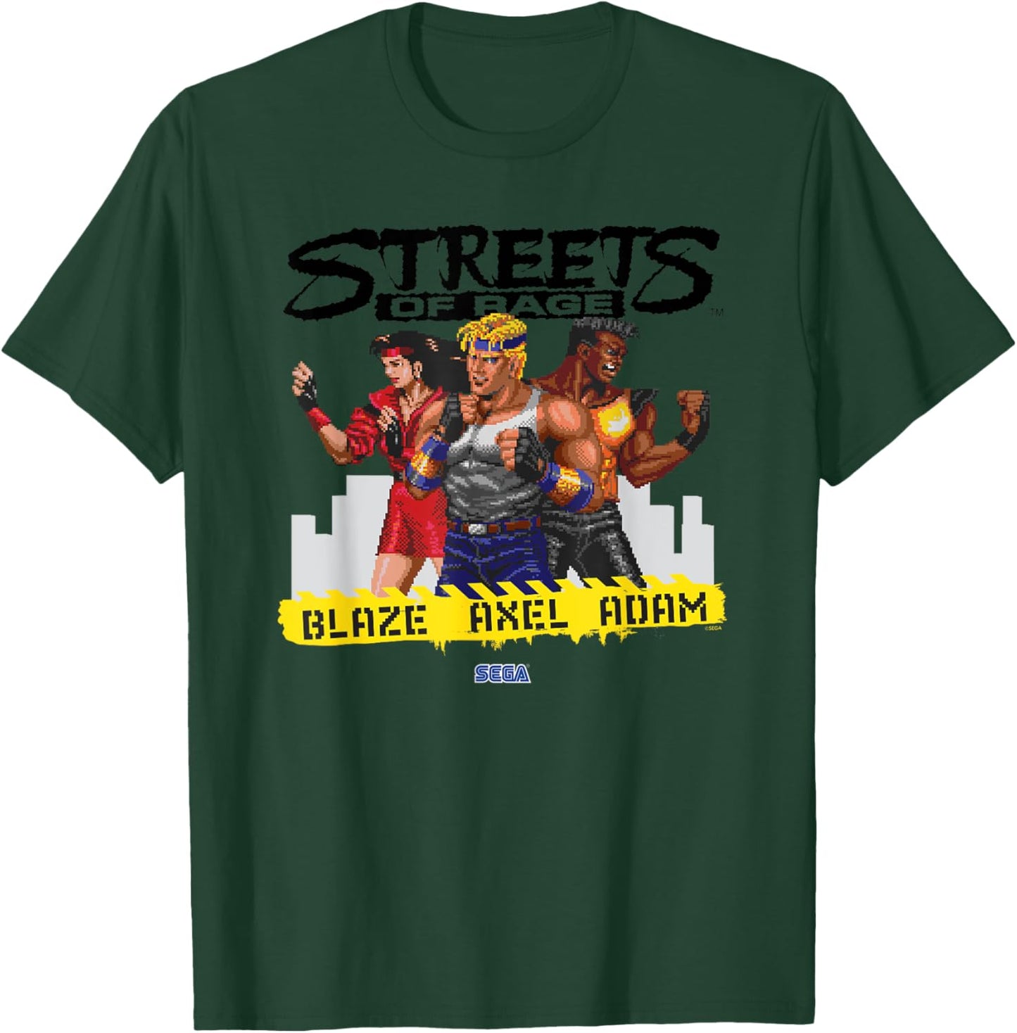 Streets of Rage "Blaze Axel Adam" SEGA Genesis video game T-Shirt - T-Shirt | Forest