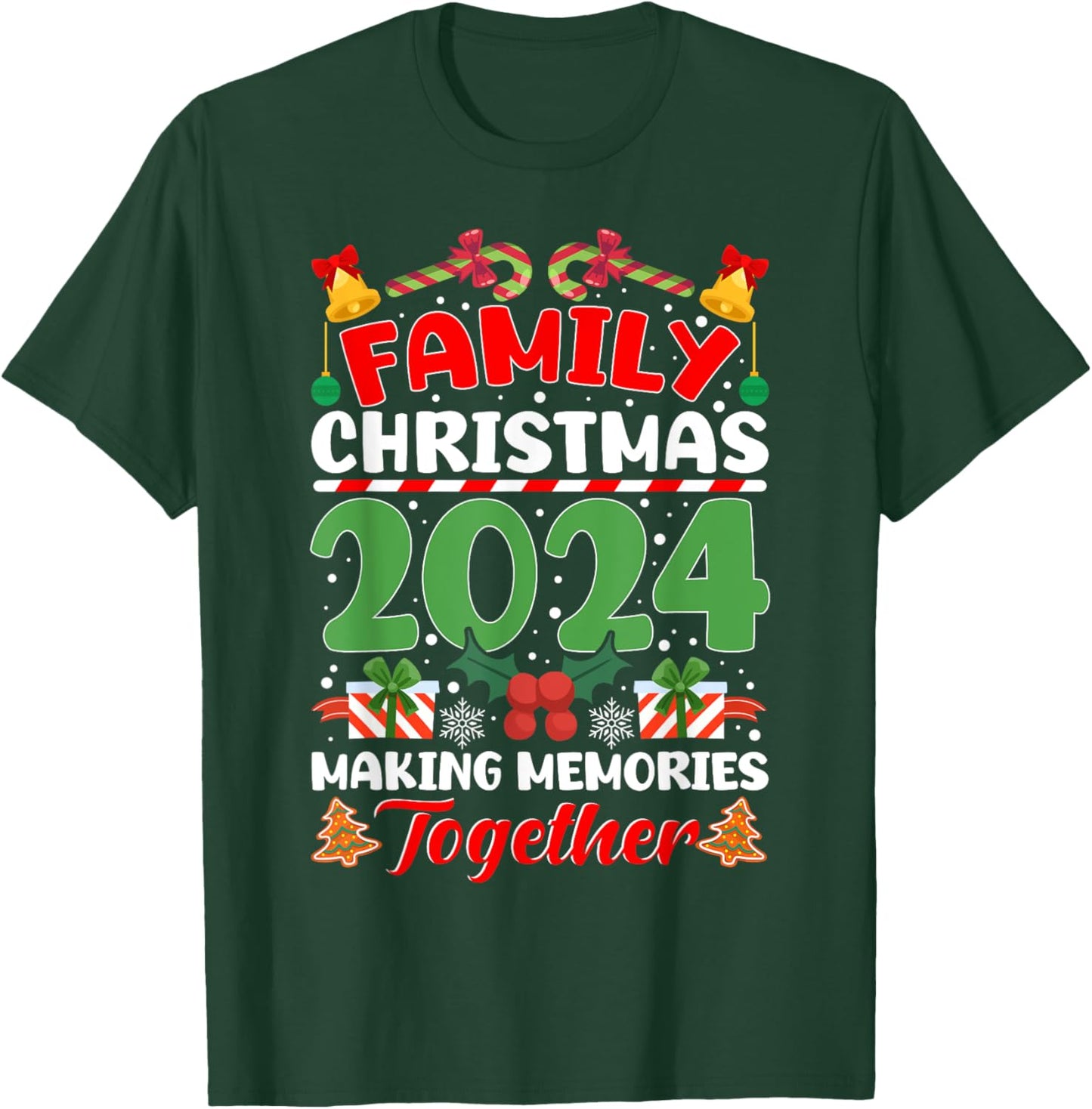 Family Christmas 2024 Matching Family Christmas Squad Xmas T-Shirt - T-Shirt | Forest