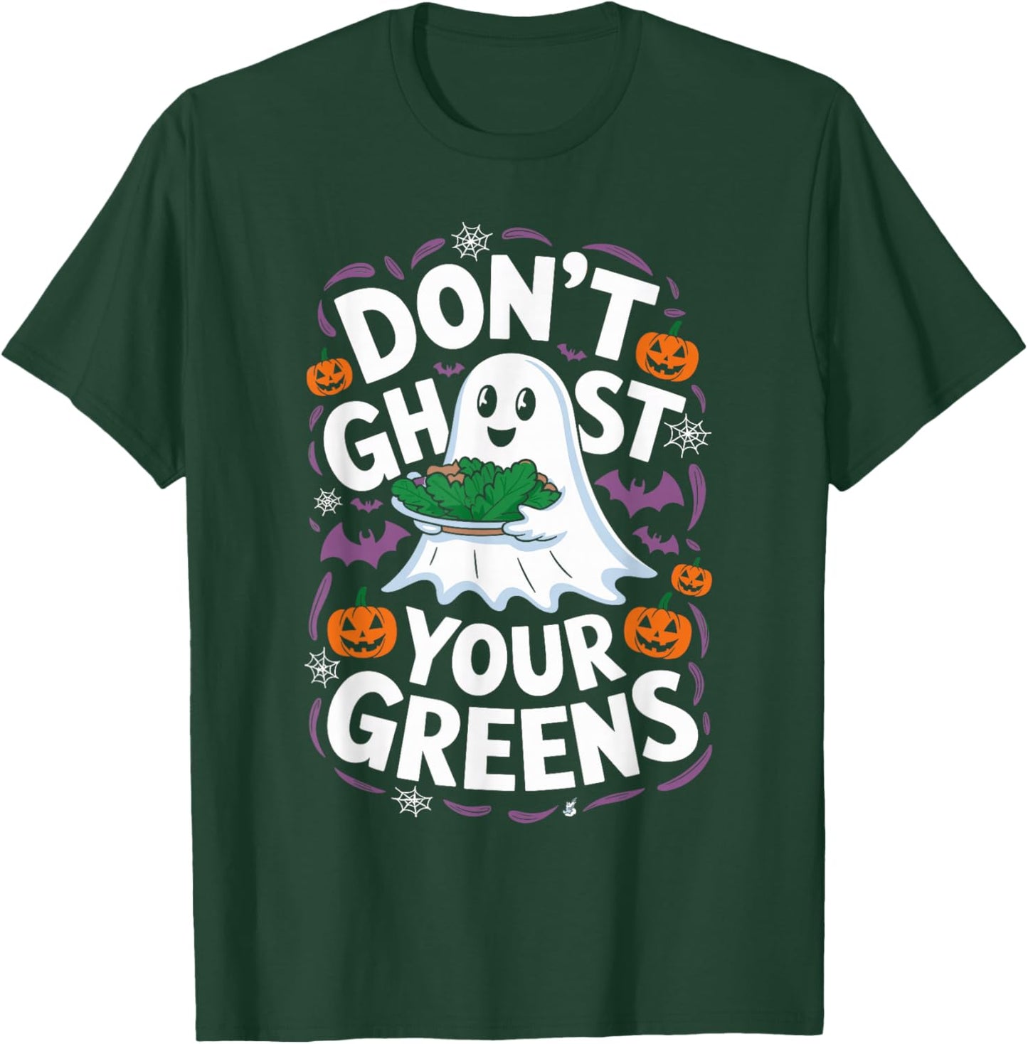 Don’t Ghost Your Greens Dietitian Halloween T-Shirt - T-Shirt | Forest