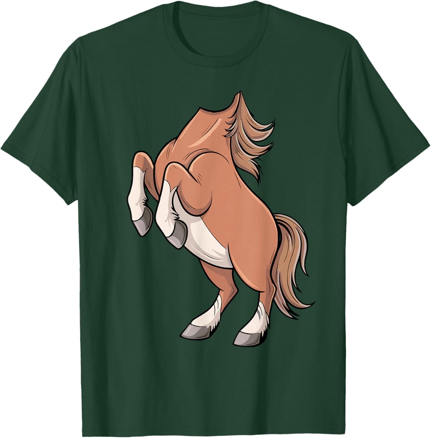 Horse Shirt Adult Kids Men Women Body Horse Costume T-Shirt - T-Shirt | Forest