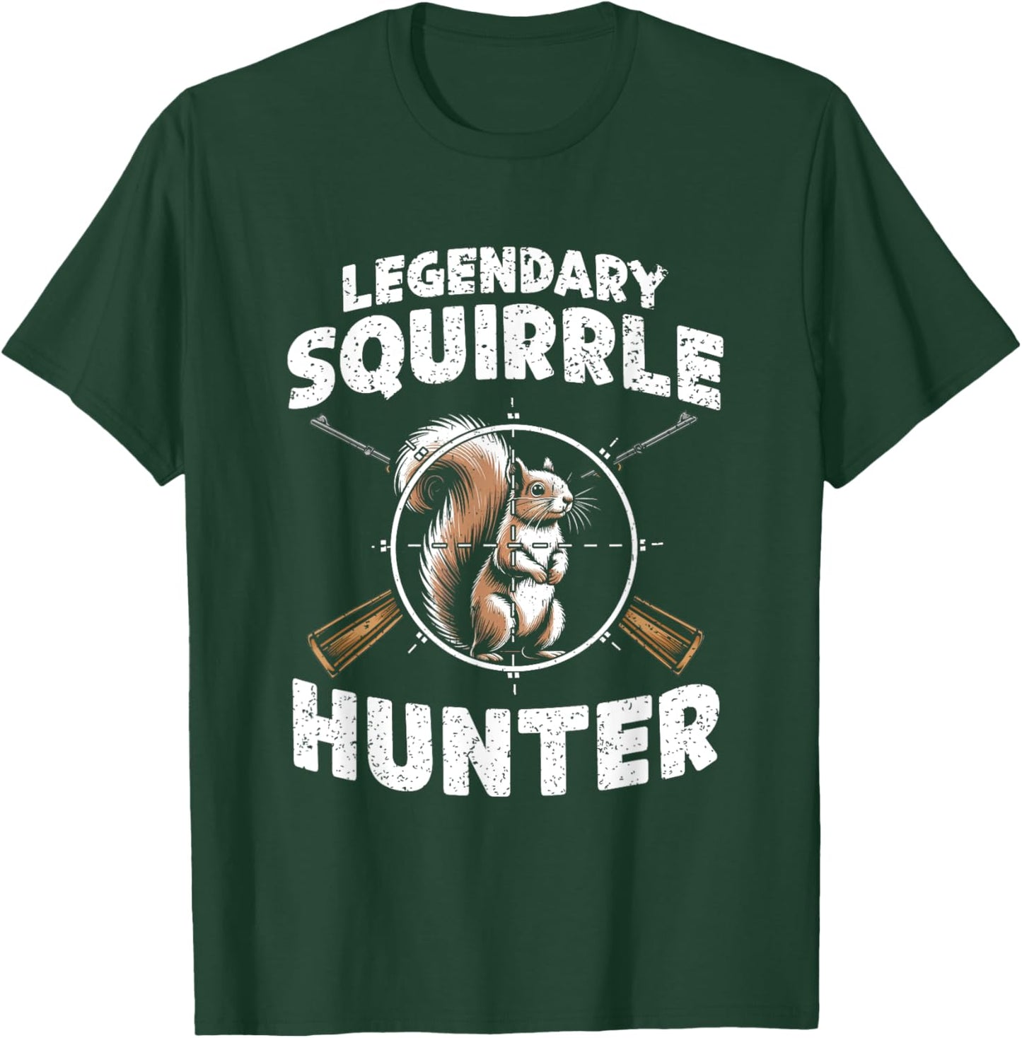 Legendary Squirrel Hunter Hunting For Boys Kids Youth Men T-Shirt - T-Shirt | Forest