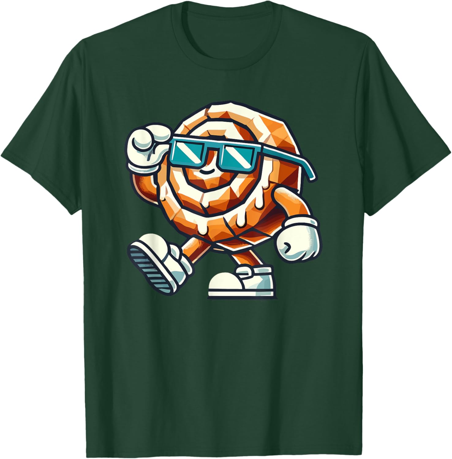 Geometric Art Sunglasses Cinnamon Roll Bake Baker Baking T-Shirt - T-Shirt | Forest