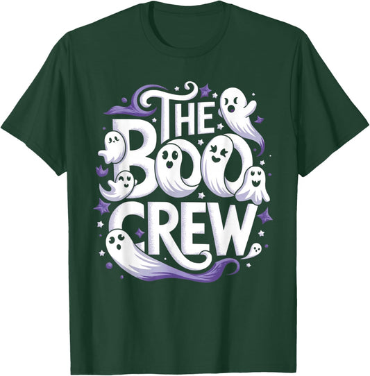The Boo Crew Halloween Trick Treat Ghost Squad T-Shirt - T-Shirt | Forest
