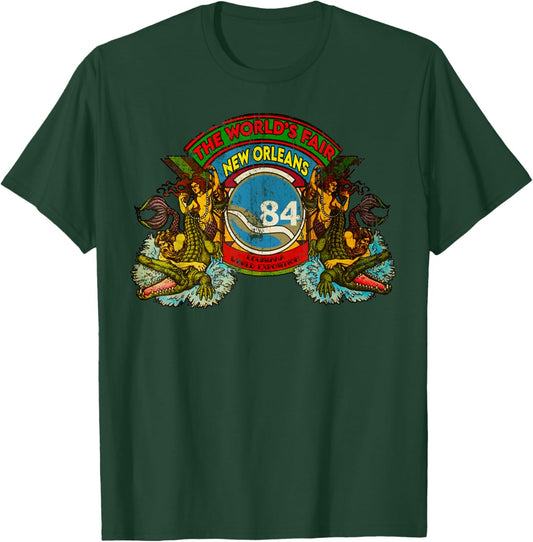 Retro Cool 1984 Vintage World Fair Louisiana T-Shirt - T-Shirt | Forest