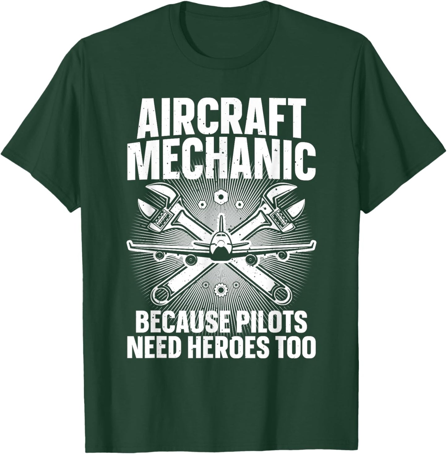 Cool Aircraft Mechanic Art Women Aviation Mechanic T-Shirt - T-Shirt | Forest