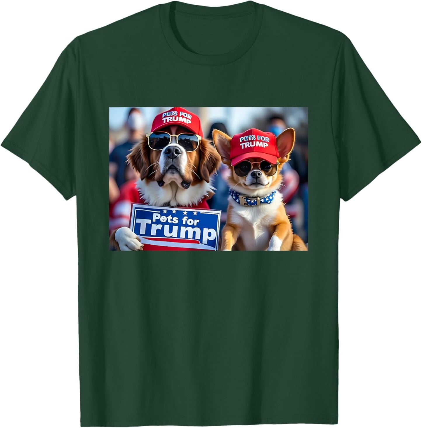 Donald Trump Make Dogs Safe Again Red Hat 2024 Debate Funny T-Shirt - T-Shirt | Forest