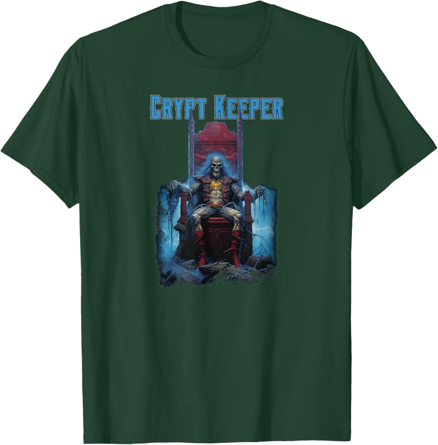 Crypt Keeper Gothic Skeleton Halloween T-Shirt - T-Shirt | Forest