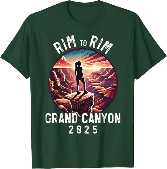 Rim - Rim Grand Canyon, I Hiked The Grand Canyon 2025, Women T-Shirt - T-Shirt | Forest