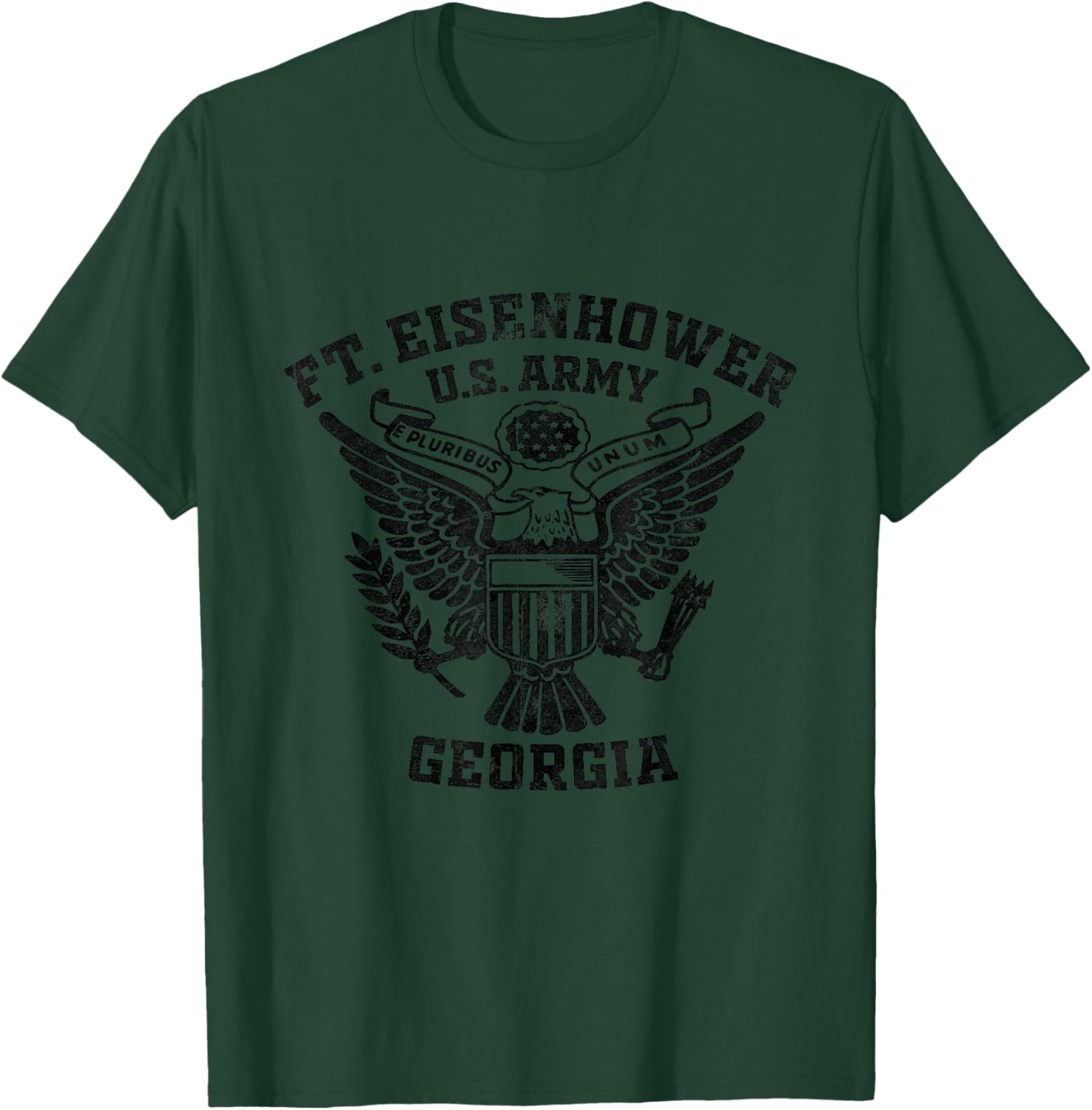 Fort Eisenhower US Military Base Georgia GA Ft Eisenhower T-Shirt - T-Shirt | Forest