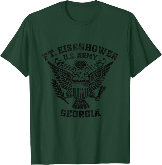 Fort Eisenhower US Military Base Georgia GA Ft Eisenhower T-Shirt - T-Shirt | Forest
