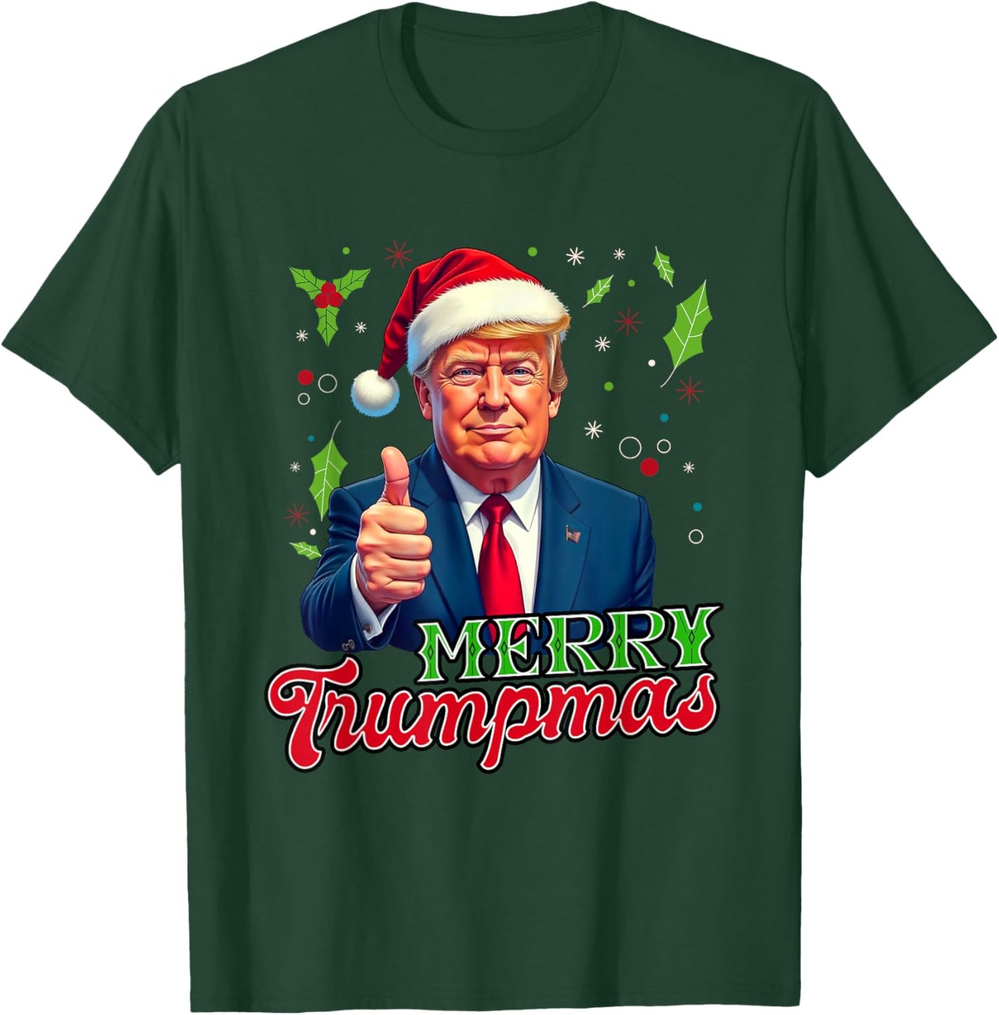 Merry Trumpmas Santa Trump Christmas T-Shirt - T-Shirt | Forest