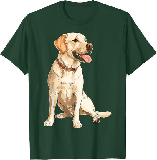 Labrador Retriever Dog Motif Pet Labrador Retriever Men Women Kids T-Shirt - T-Shirt | Forest