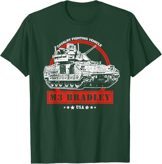 M3 Bradley Cavalry Fighting Vehicle T-Shirt - T-Shirt | Forest