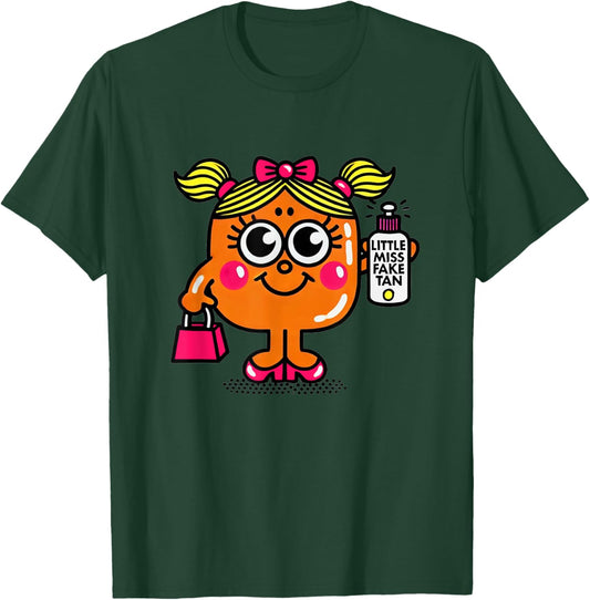 Little Miss Fake Tan Funny Beauty Self-Tanning Humor T-Shirt - T-Shirt | Forest