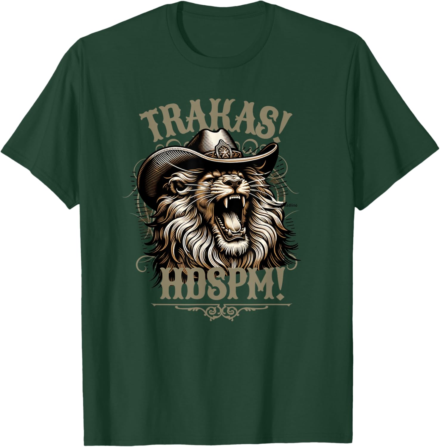 Trakas Hdspm Leon Belico con sombrero T-Shirt - T-Shirt | Forest