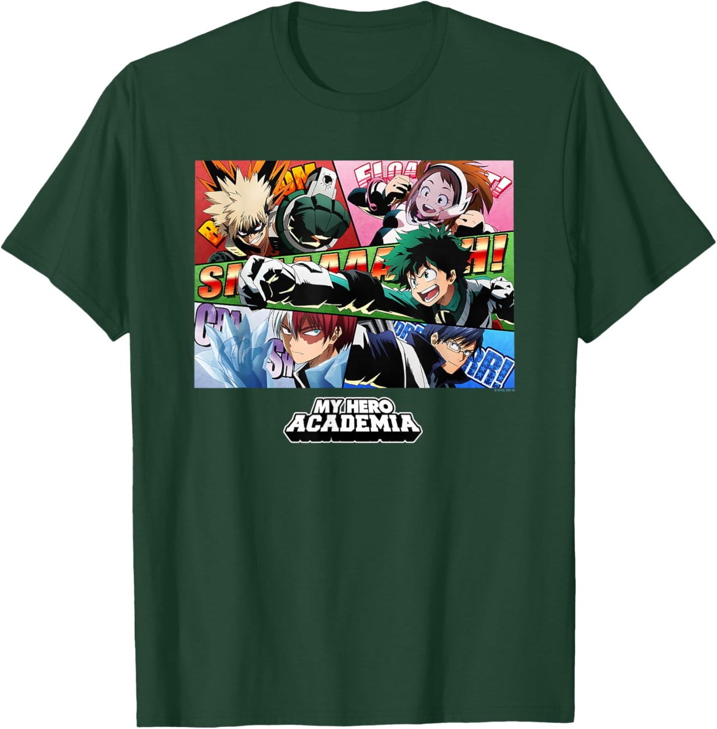 My Hero Academia Class 1-A Group Panels Anime T-Shirt - T-Shirt | Forest