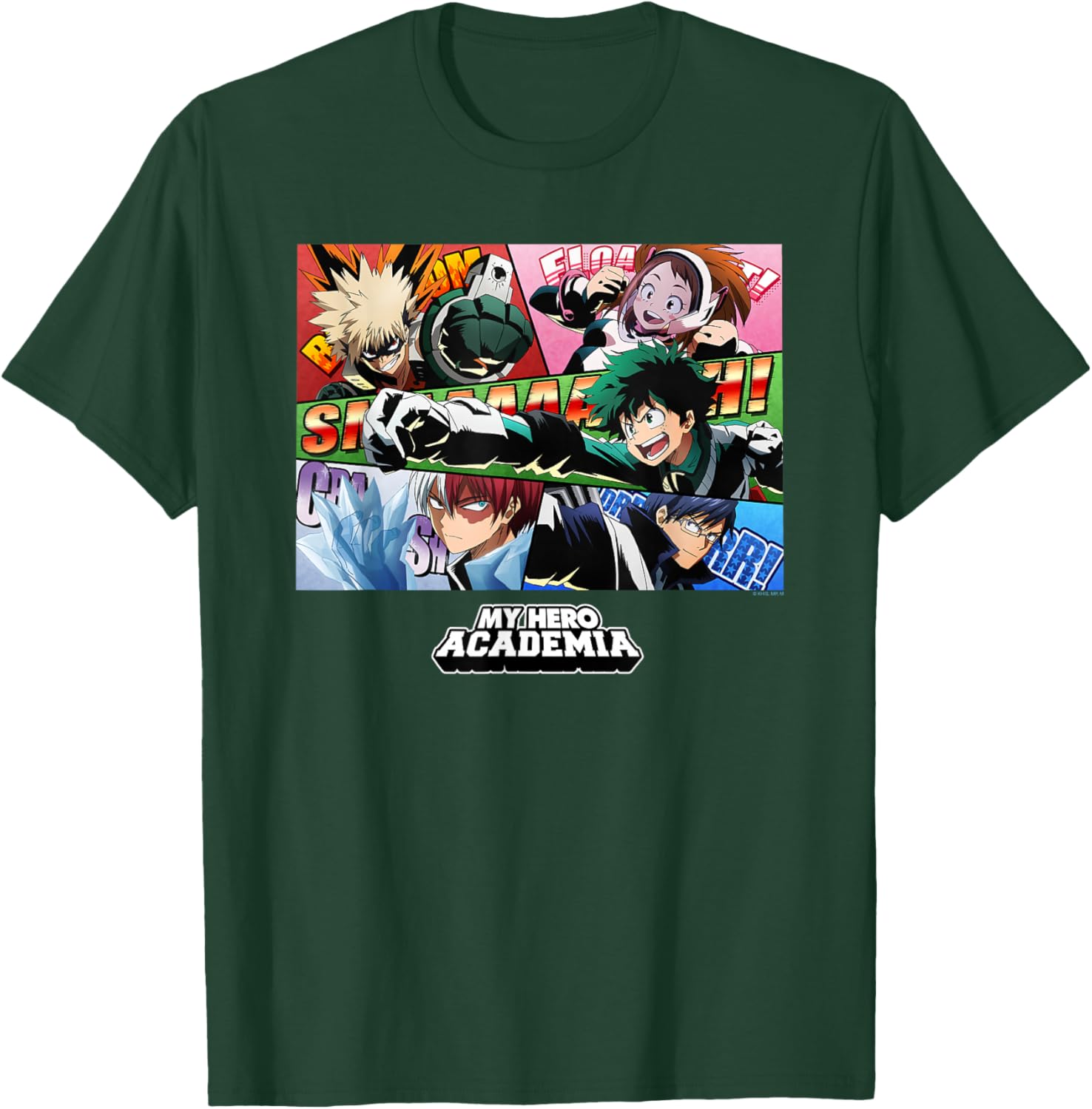 My Hero Academia Class 1-A Group Panels Anime T-Shirt - T-Shirt | Forest