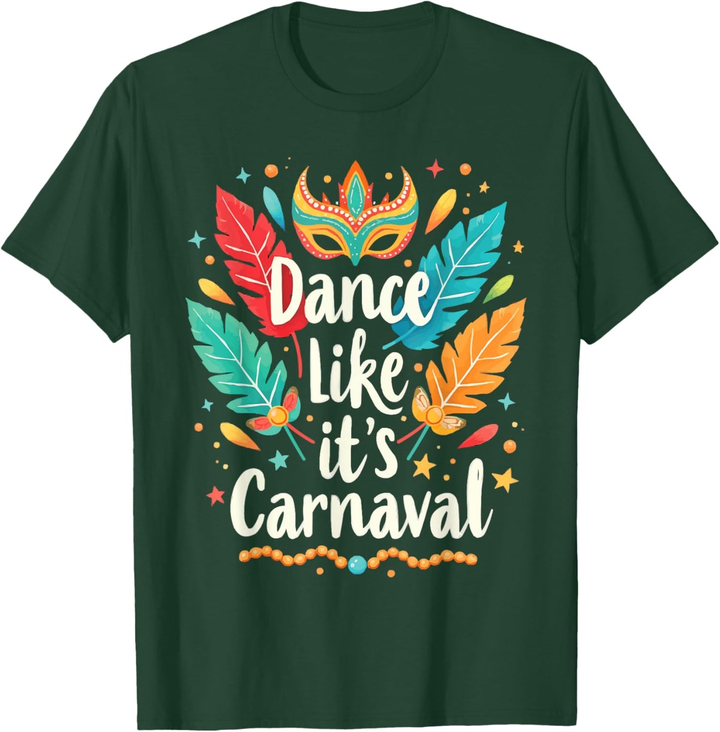 Carnival In Brazil Samba Parade Rhythm Feather Brazilian T-Shirt - T-Shirt | Forest
