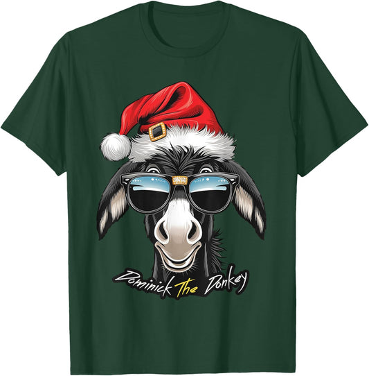 DONKEY FUNNY Dominick The Donkey Funny - -Adults, Blue, Small, Short Sleeve T-Shirt - T-Shirt | Forest