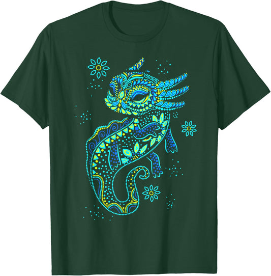 Axolotl Aztec Mexican Salamander Mexico T-Shirt - T-Shirt | Forest