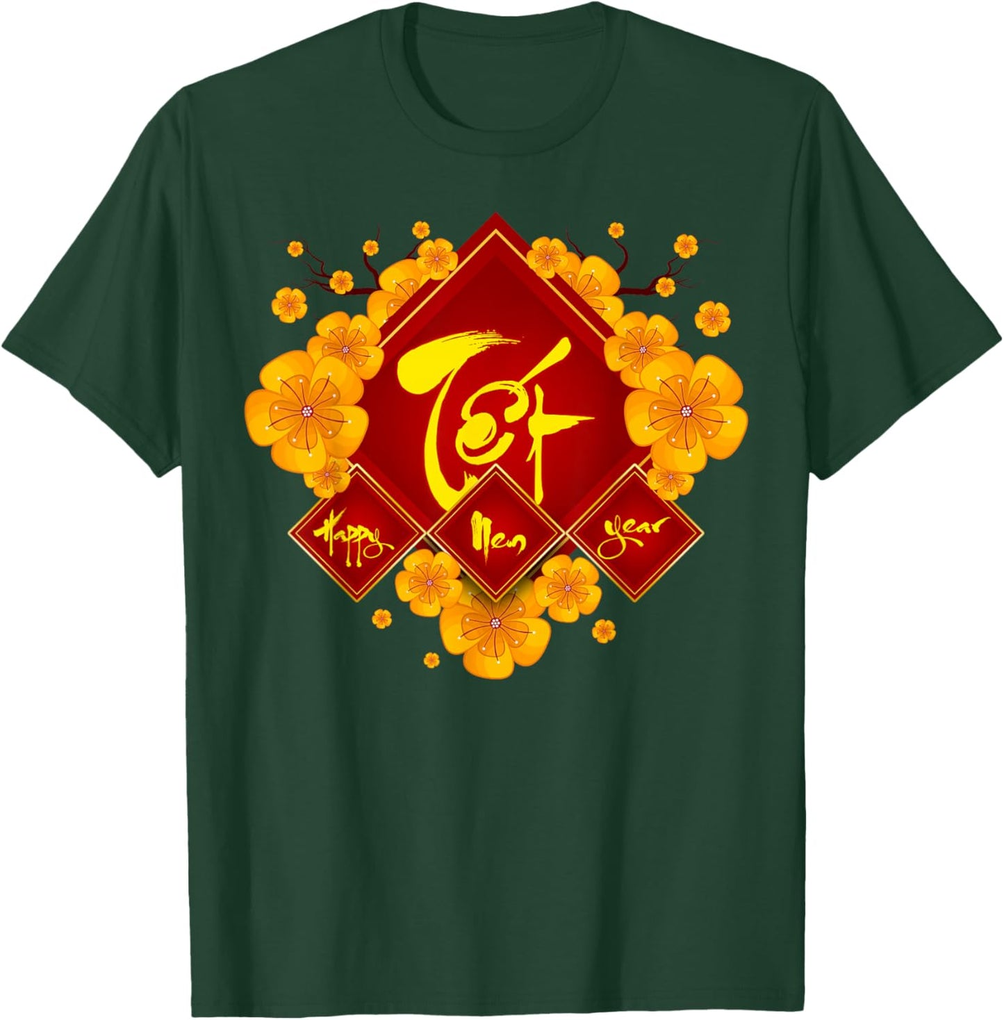 Happy Tet Holiday 2026 Chuc Mung Nam Moi Xuan Binh Ngo 2026 T-Shirt - T-Shirt | Forest