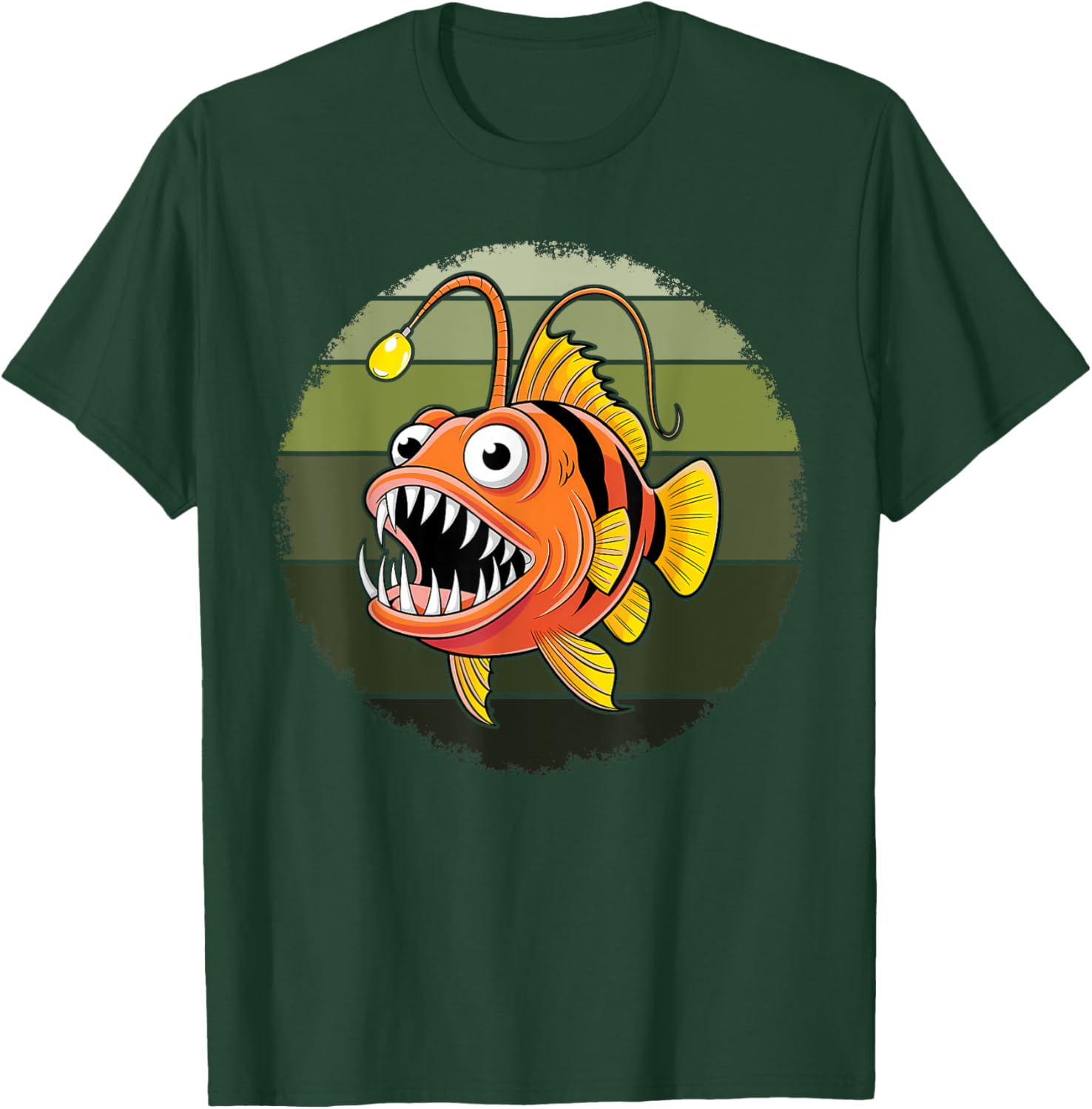 Anglerfish Deep Sea Creatures Angler Fish Sea Monster T-Shirt - T-Shirt | Forest