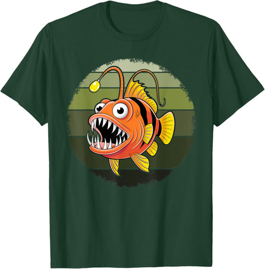 Anglerfish Deep Sea Creatures Angler Fish Sea Monster T-Shirt - T-Shirt | Forest