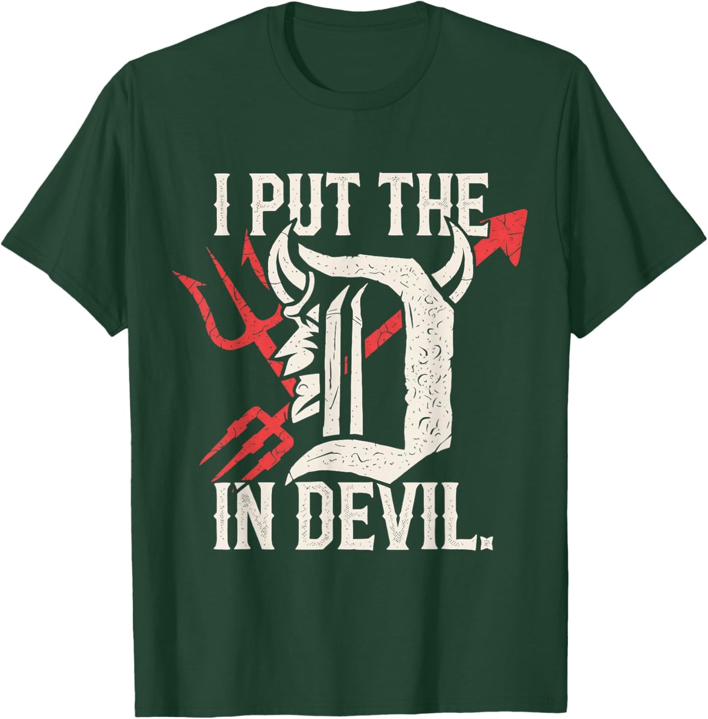 I Put The D in Devil Matching Couple Funny Halloween T-Shirt - T-Shirt | Forest