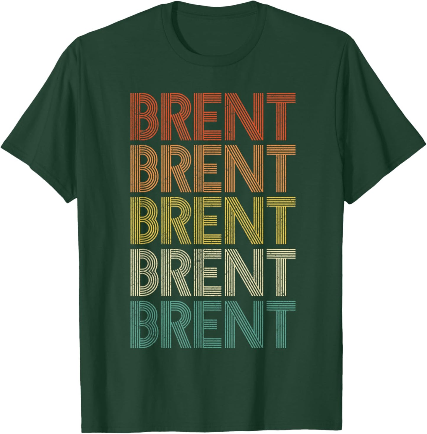 Brent Vintage Retro T-Shirt - T-Shirt | Forest