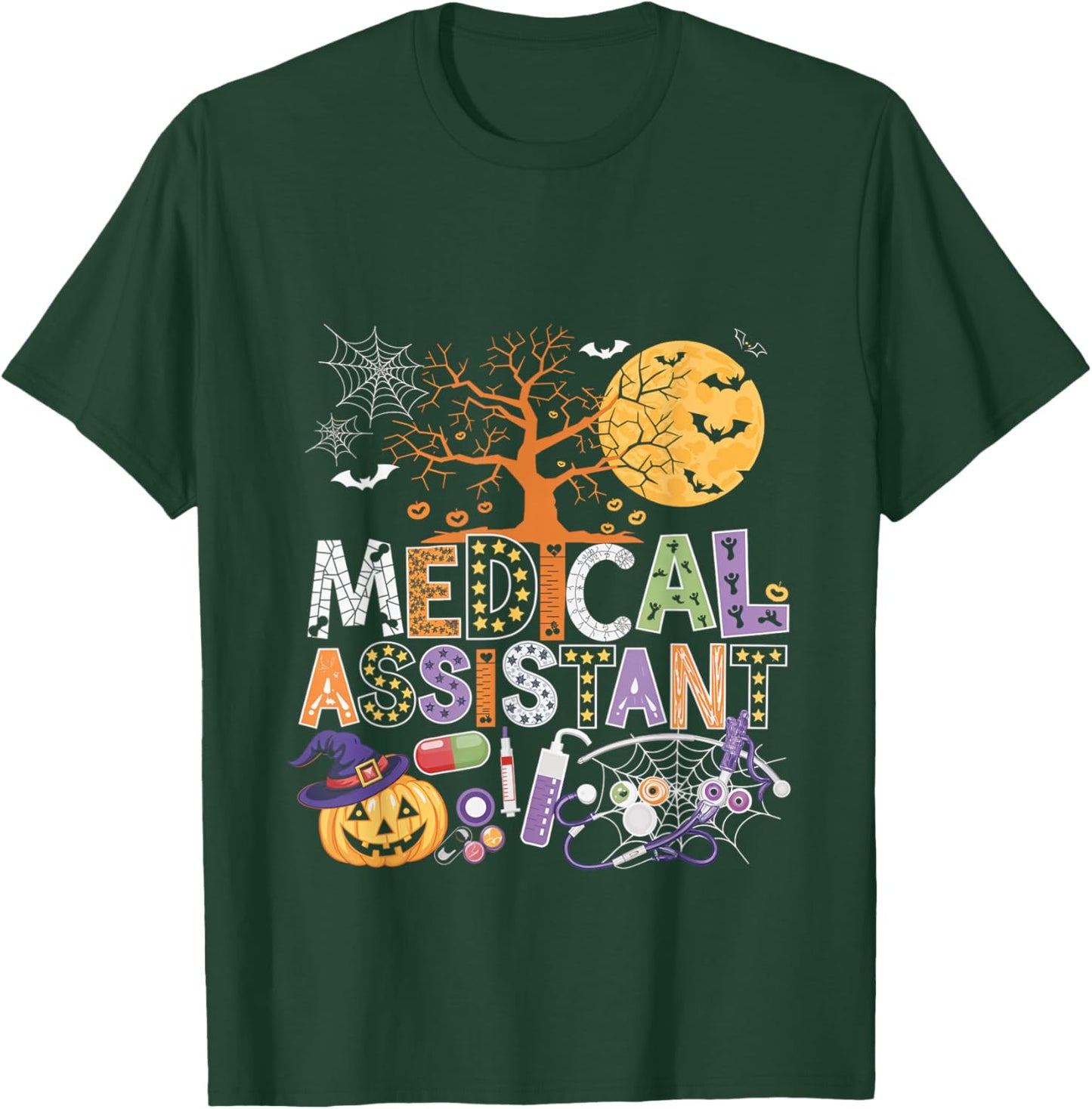 Medical Assistant Halloween Medical Nurse Costume Fun T-Shirt - T-Shirt | Forest
