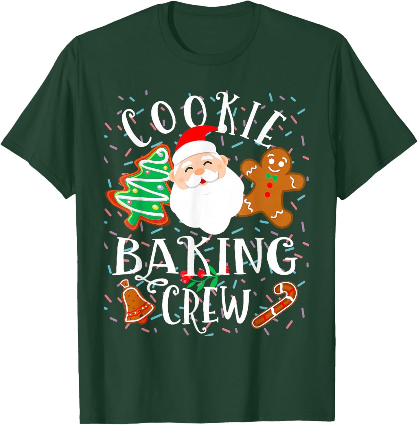 Christmas Cookie Baking Crew Cookie Crew Family Christmas T-Shirt - T-Shirt | Forest