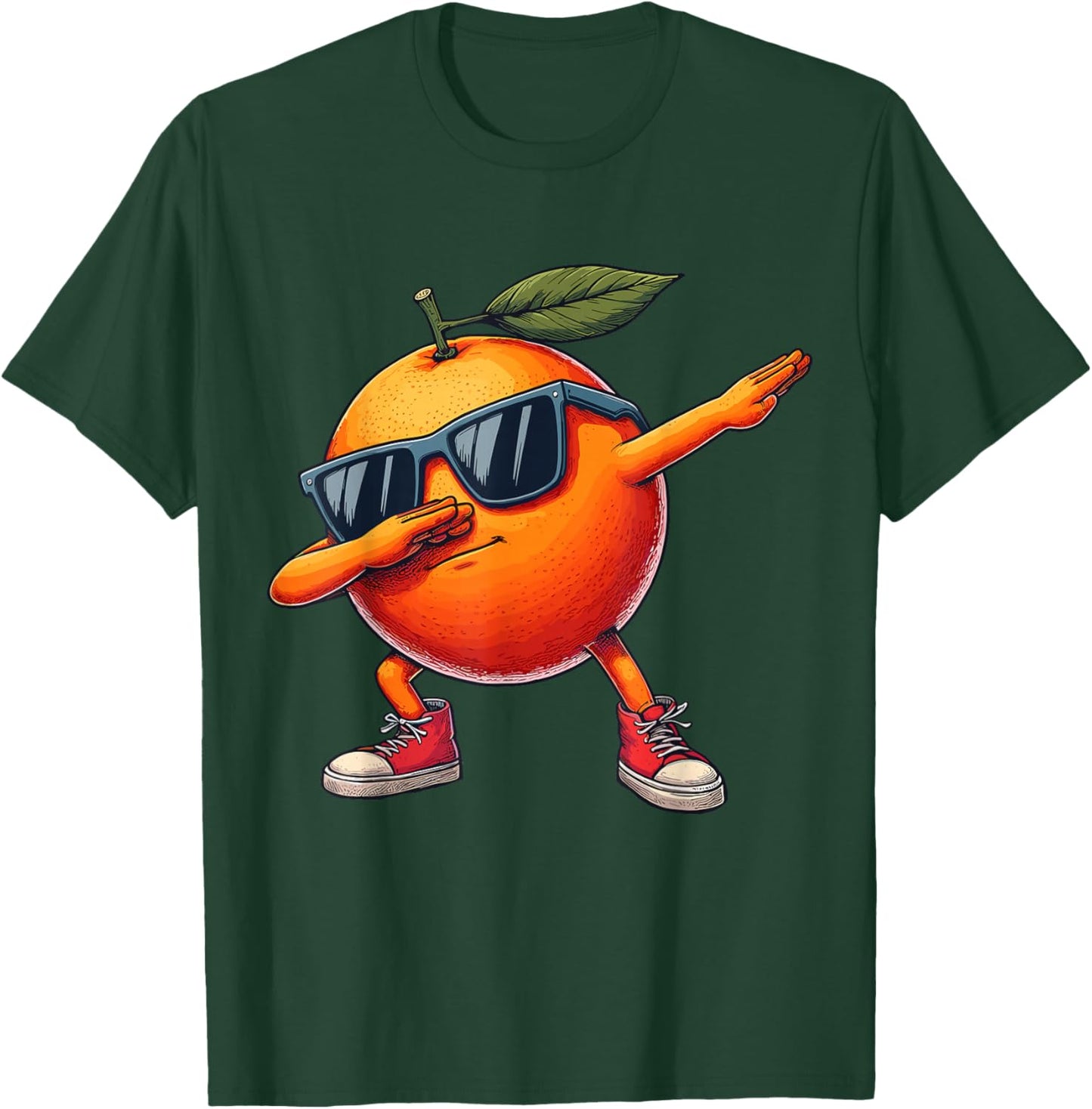 Orange Dabbing Dance Sunglasses Fruit Lovers T-Shirt - T-Shirt | Forest