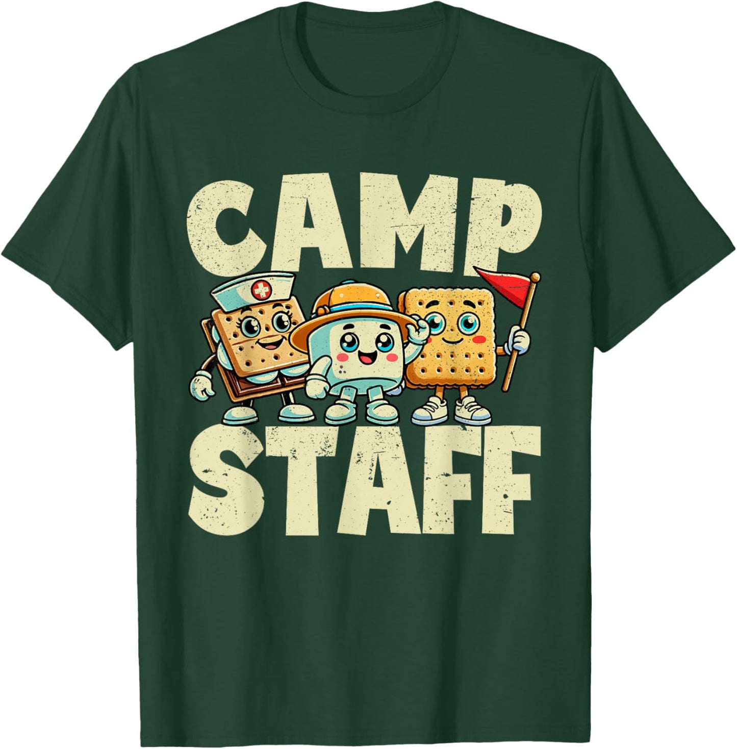 Camp Staff Camping counselor summer camp T-Shirt - T-Shirt | Forest