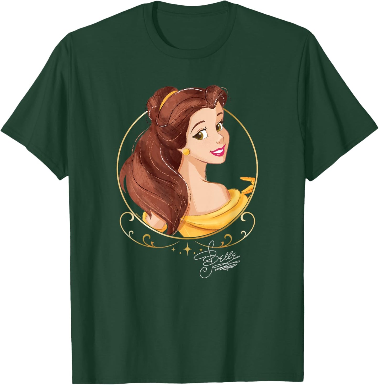 Disney Princess Royalty Group Matching Belle 2-Sided T-Shirt - T-Shirt | Forest