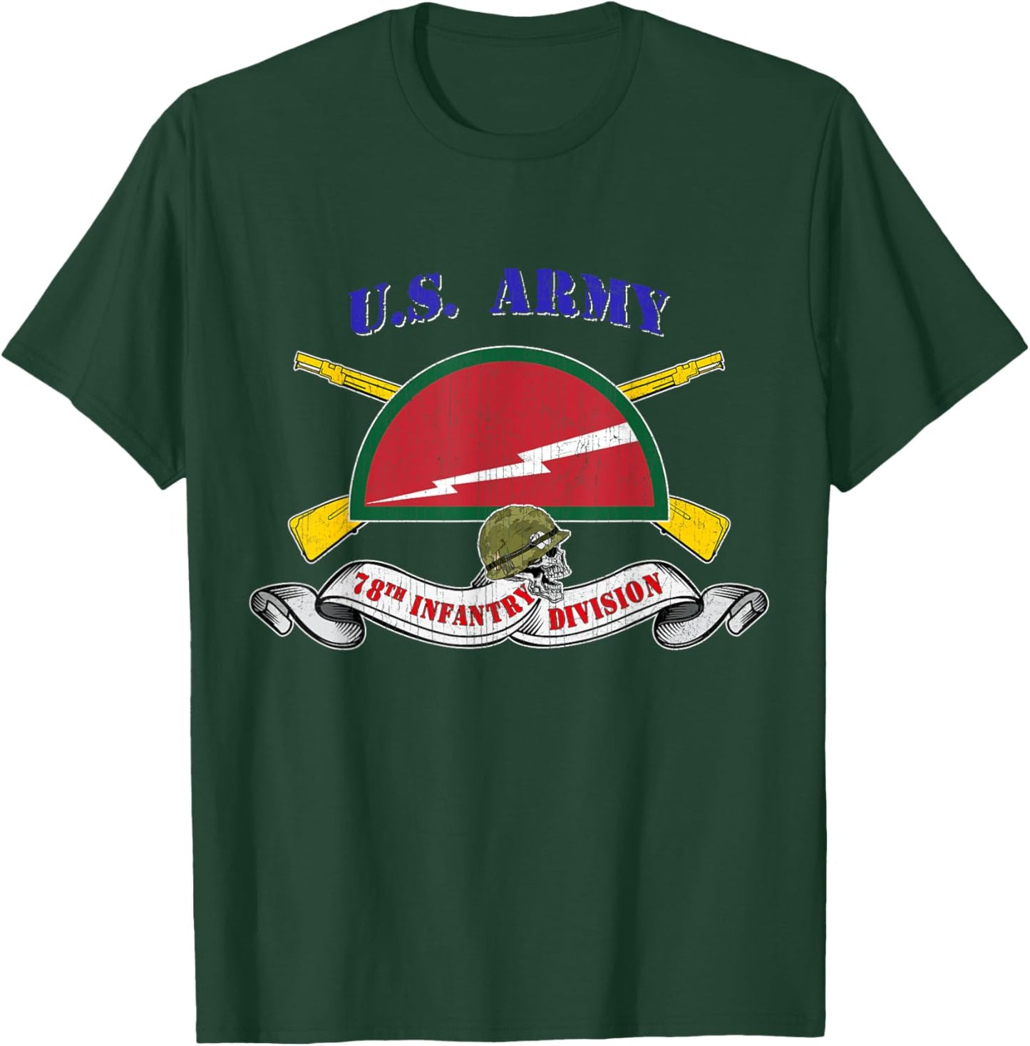 78th Infantry Division 78th ID Veteran Vintage Gifts T-Shirt - T-Shirt | Forest