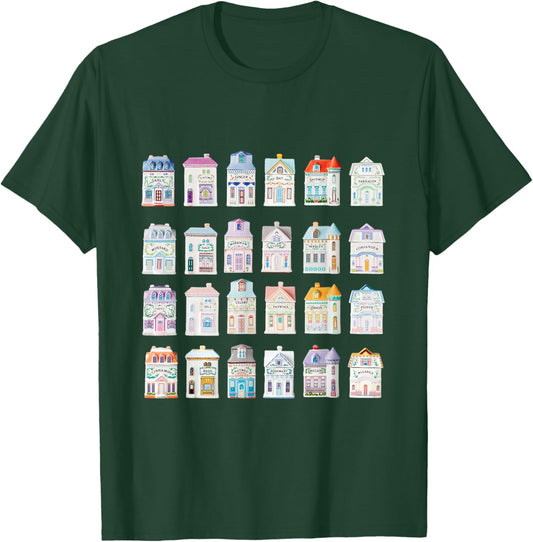 Spice Village, Spice Jar Collection Houses T-Shirt - T-Shirt | Forest
