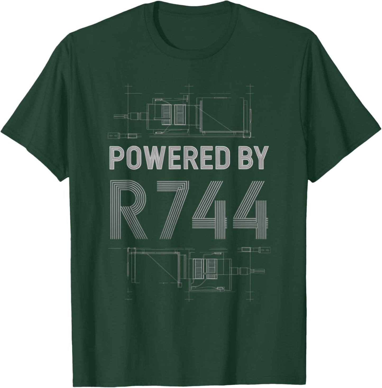 Powered by R744 - CO2 Refrigeration Technician T-Shirt - T-Shirt | Forest