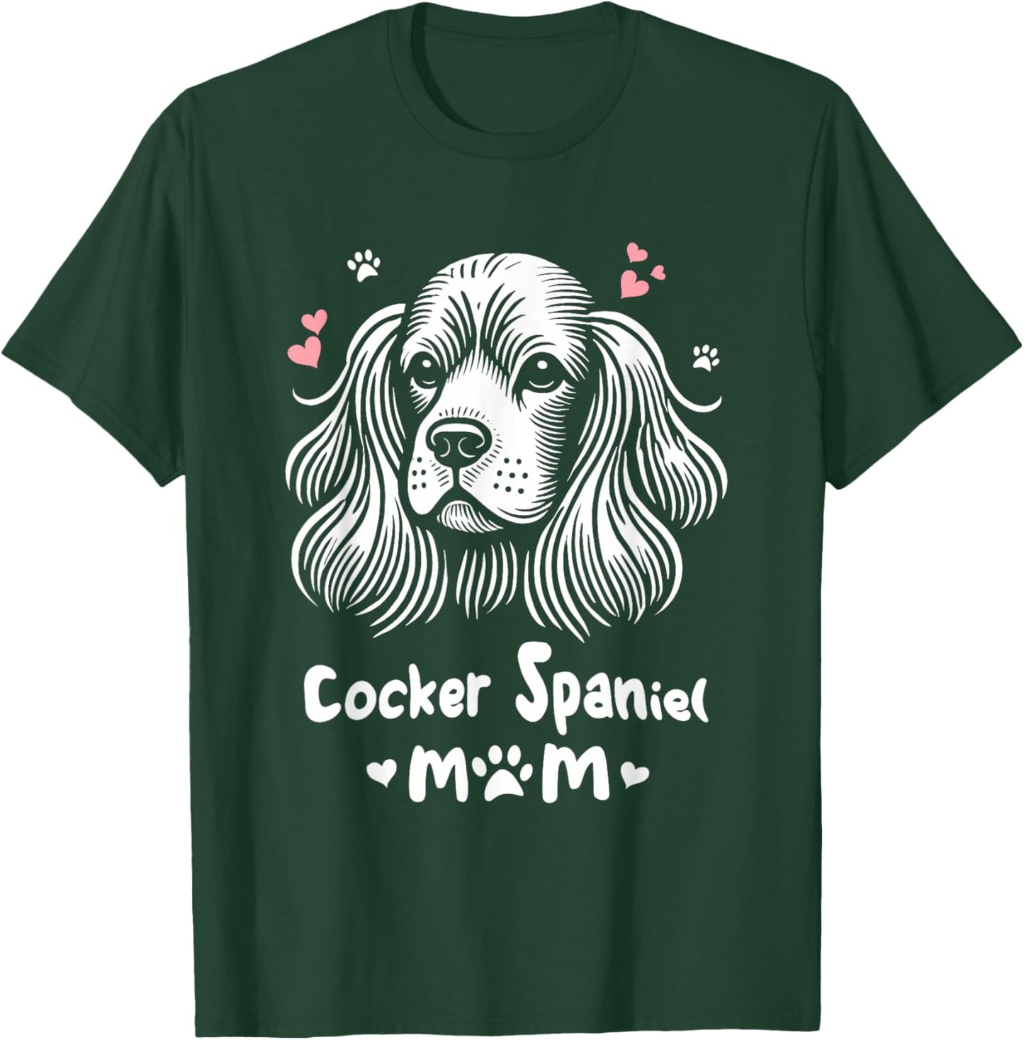 Cocker Spaniel Mom Spaniels T-Shirt - T-Shirt | Forest