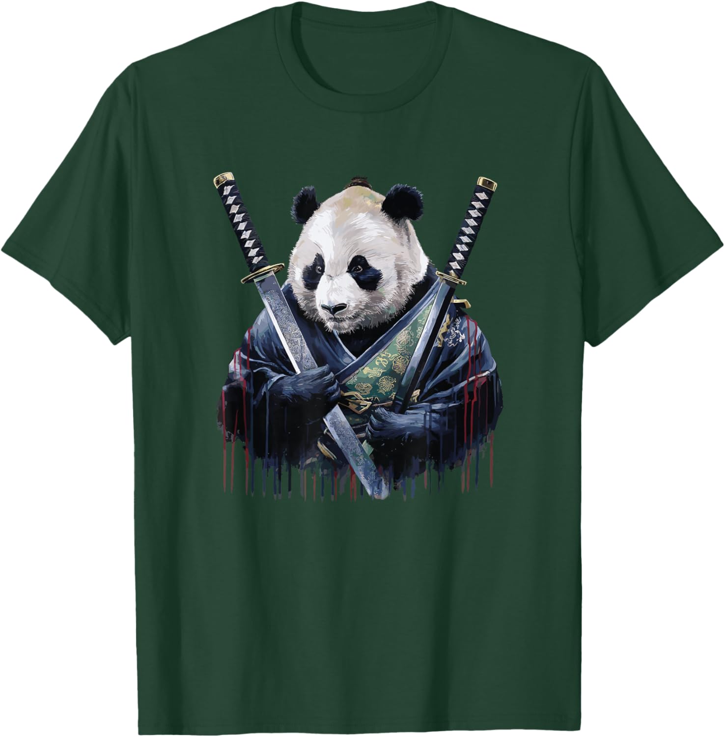 Japanese Samurai Panda Bear Pandas T-Shirt - T-Shirt | Forest