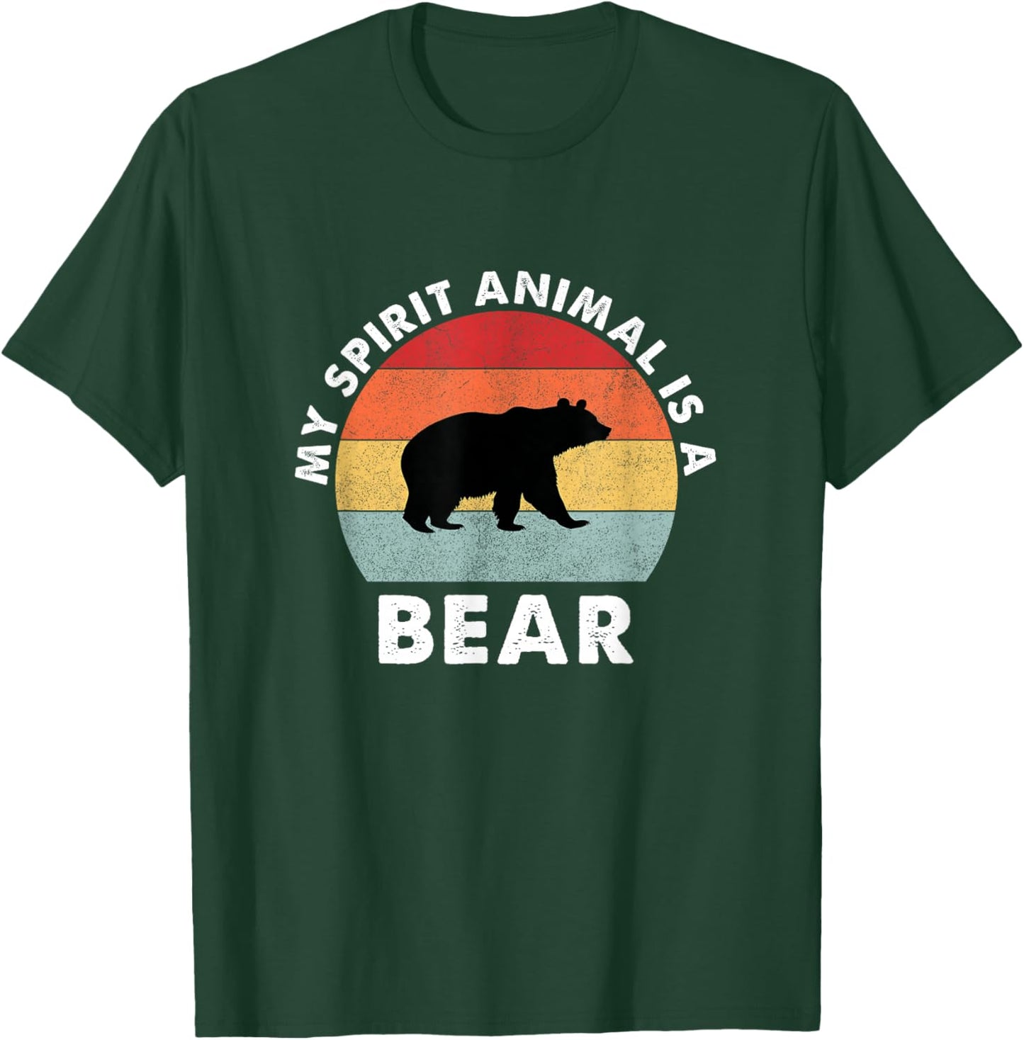 Vintage My Spirit Animal Is A Bear T-Shirt - T-Shirt | Forest
