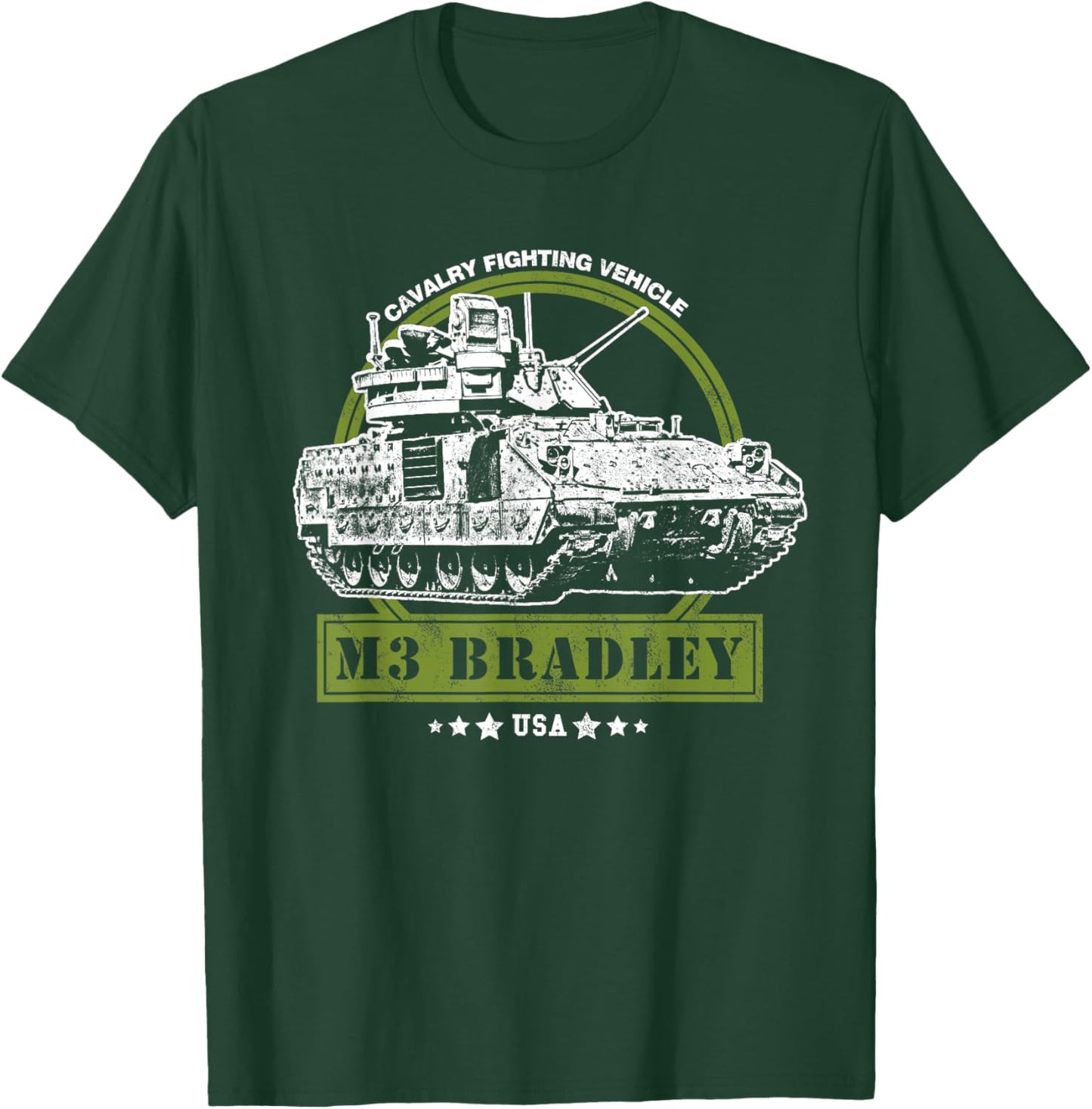 M3 Bradley Cavalry Fighting Vehicle T-Shirt - T-Shirt | Forest