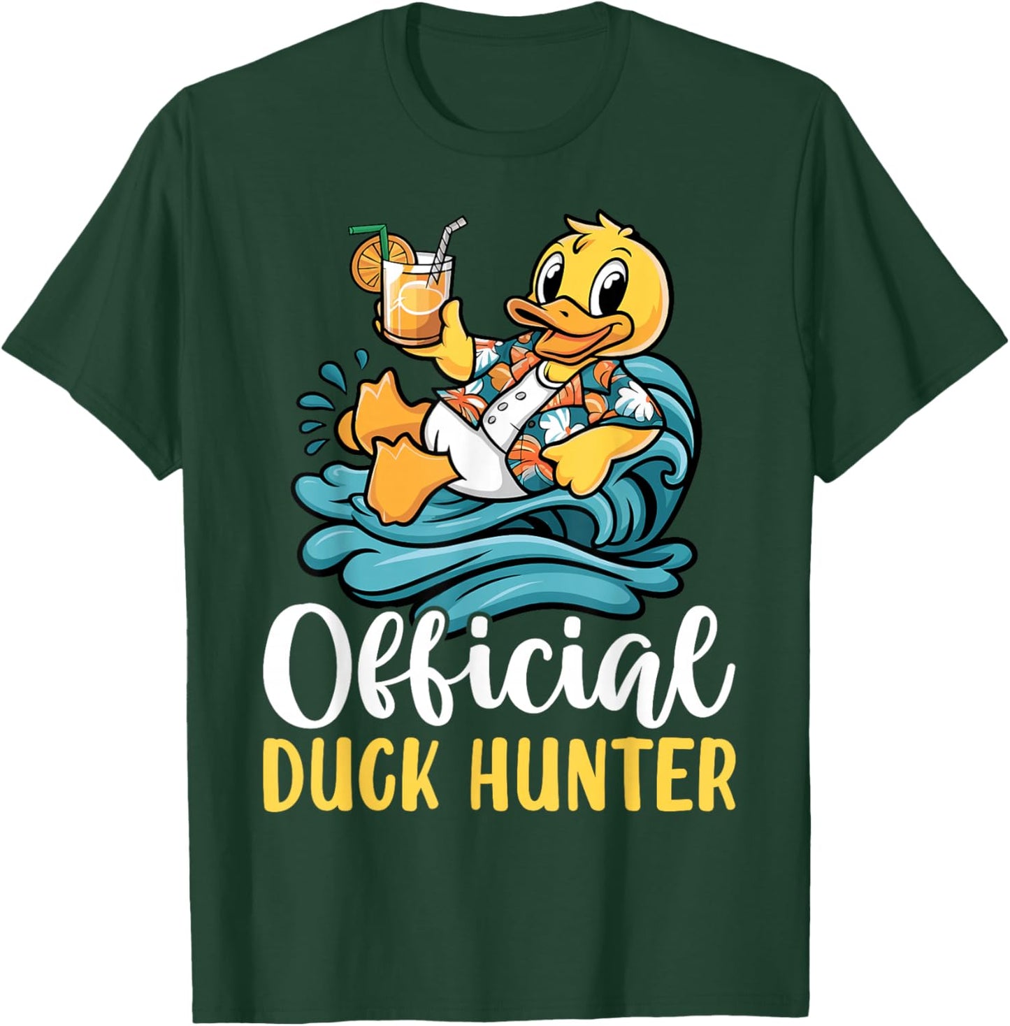 Duck Cruise Boat Funny Rubber Duck Hunting Squad T-Shirt - T-Shirt | Forest