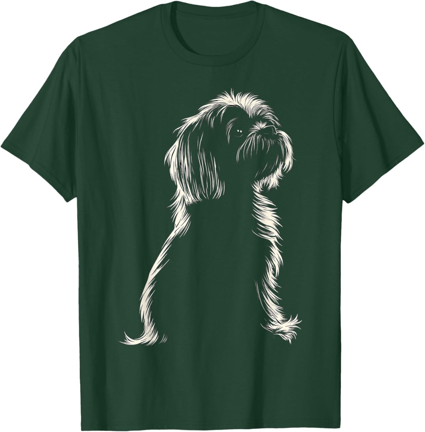 Lhasa Apso Dog Motif Pet Artwork Lhasa Apso T-Shirt - T-Shirt | Forest