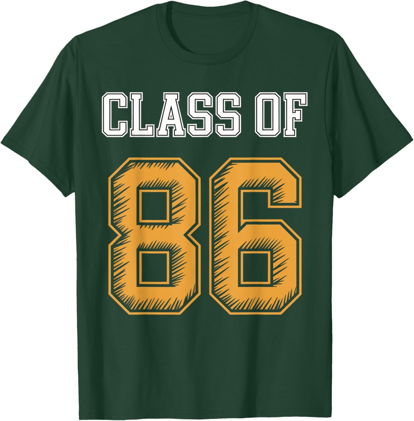 Class Of 1986 Reunion Vintage Class Of 86 Reunion T-Shirt - T-Shirt | Forest