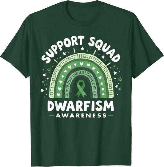 Matching Support Team Dwarfism Awareness Ribbon T-Shirt - T-Shirt | Forest