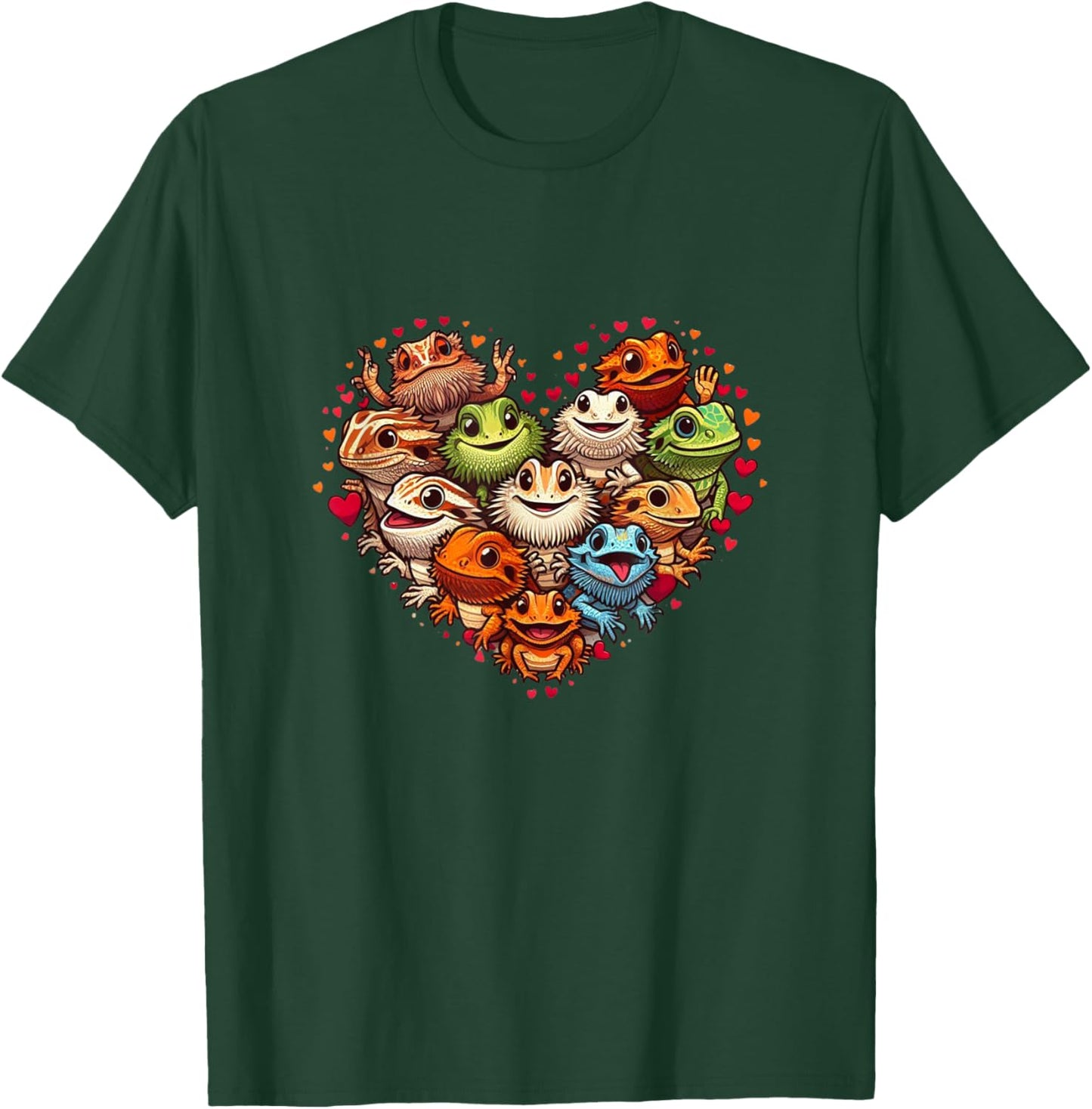 Bearded Dragon Shirt Pogona Reptile Bearded Dragons T-Shirt - T-Shirt | Forest